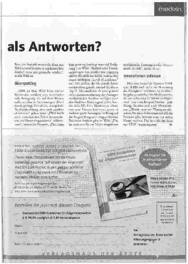 Vorschauseite 2: Mehr Fragen als Antworten