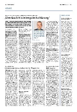 Vorschauseite 1: Unerlässlich ist eine gute Aufklärung.