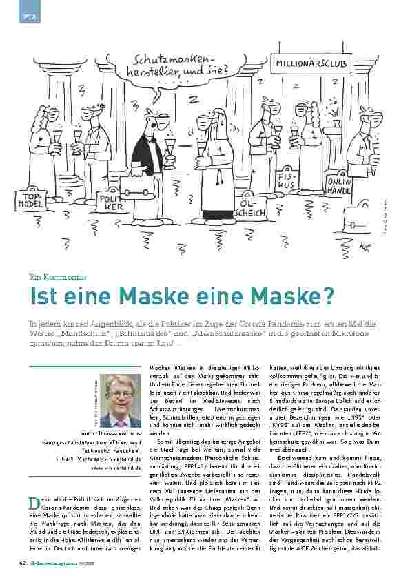 Vorschauseite 1: Ist eine Maske eine Maske?