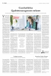 Vorschauseite 1: Ganzheitliches Qualitätsmanagement entlastet