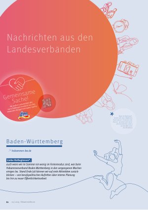 Vorschauseite 1: Nachrichten aus den Landesverbänden