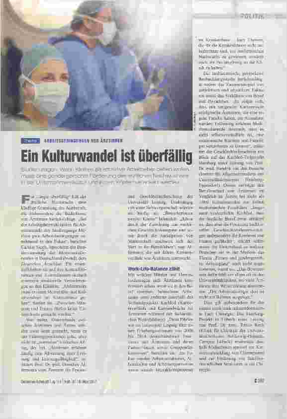 Vorschauseite 1: Ein Kulturwandel ist überfäiiig