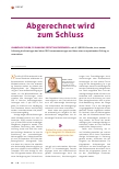Vorschauseite 1: Abgerechnet wird zum Schluss.