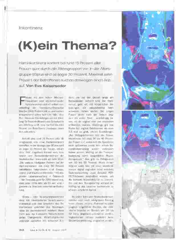 Vorschauseite 1: (K)ein Thema?