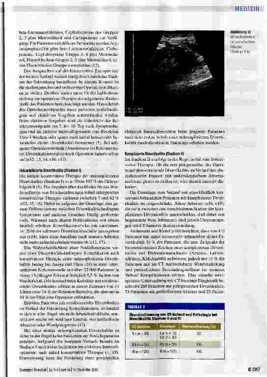 Vorschauseite 4: Divertikulitis: Wann konservativ, wann operativ behandeln?
