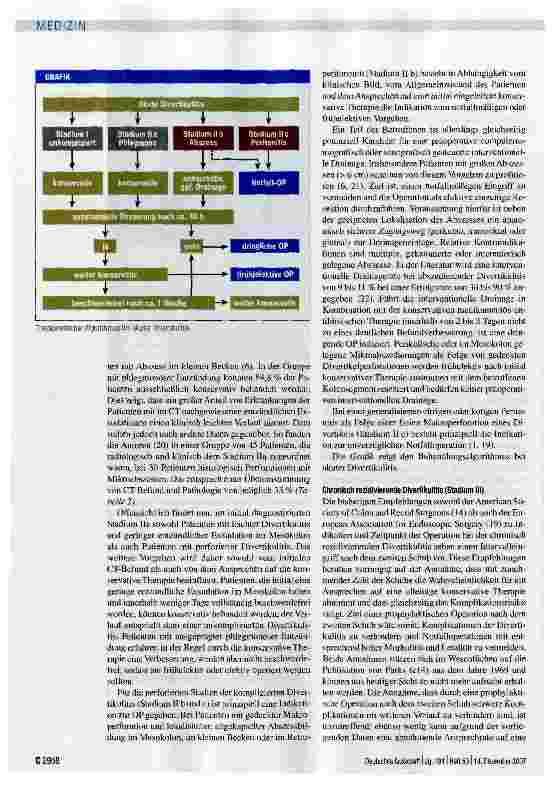 Vorschauseite 5: Divertikulitis: Wann konservativ, wann operativ behandeln?