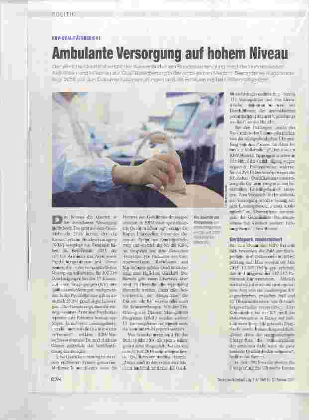 Vorschauseite 1: Ambulante Versorgung auf hohem Niveau