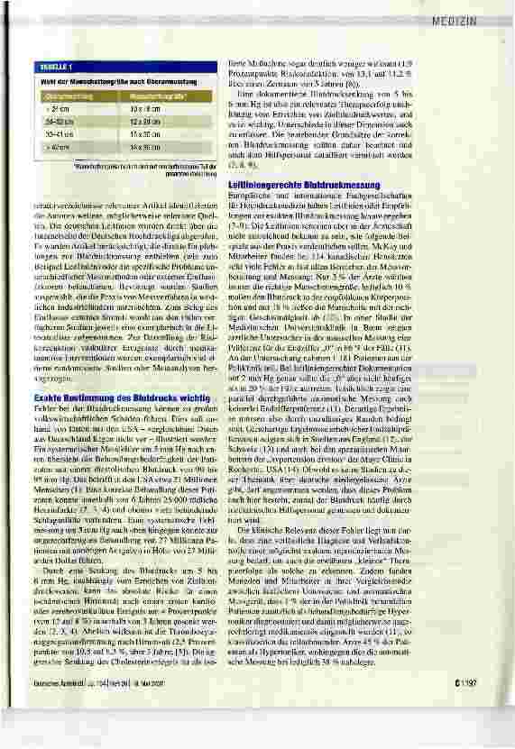 Vorschauseite 2: Messung des arteriellen Blutdrucks