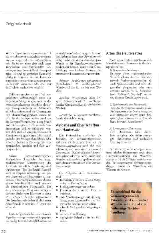 Vorschauseite 6: Verbrennungsbehandlung