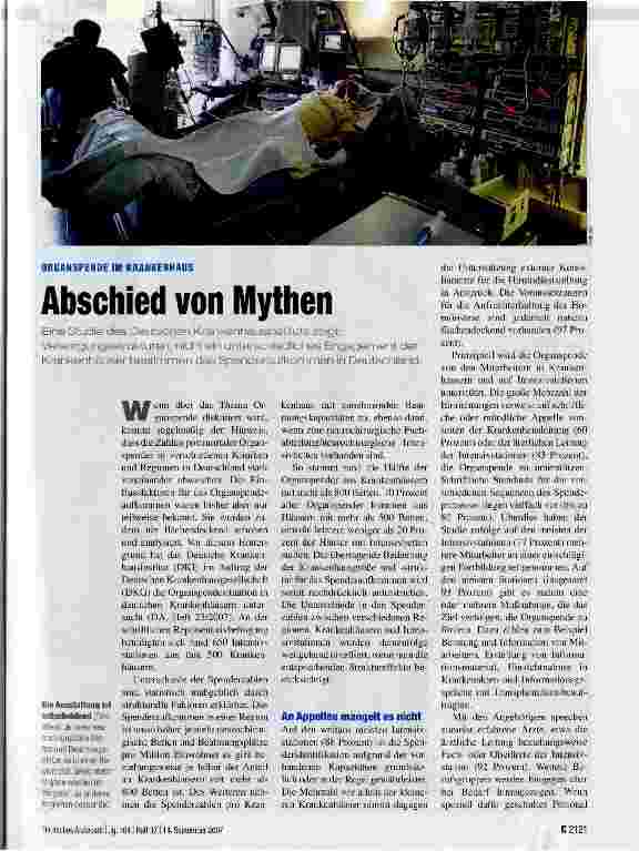 Vorschauseite 1: Abschied von Mythen