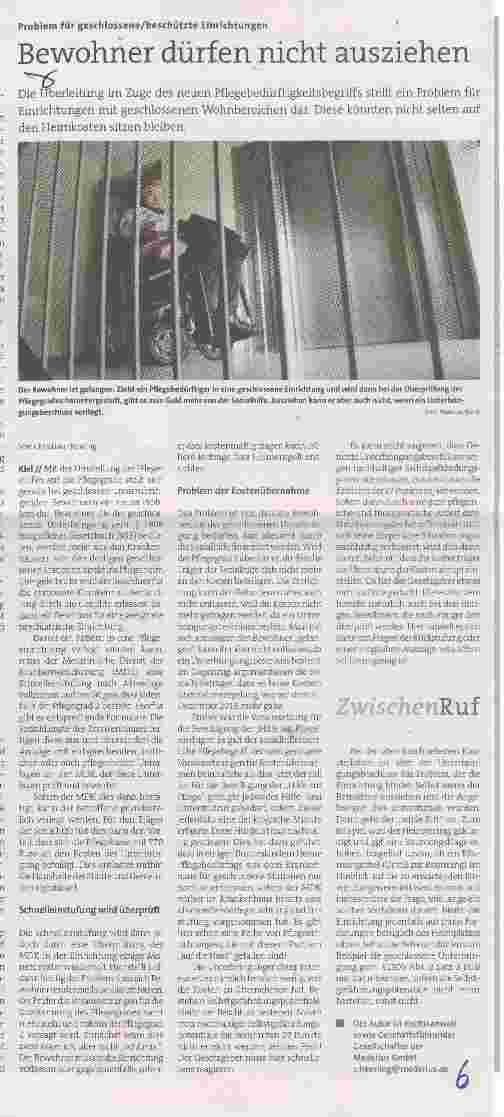 Vorschauseite 1: Bewohner dürfen nicht aus ziehen