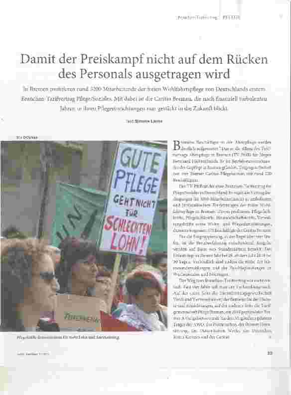 Vorschauseite 1: Damit der Preiskampf nicht auf dem Rücken des Personals ausgetragen wird