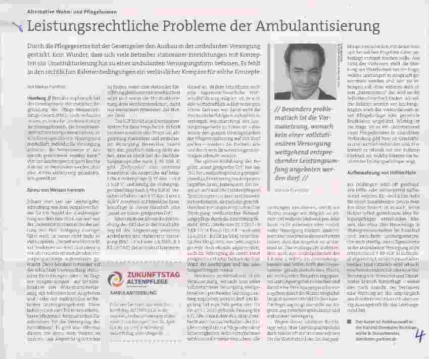Vorschauseite 1: Leistungsrechtliche Probleme der Ambulantisierung