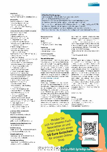 Vorschauseite 3: Waschbecken und Siphons sind eine wichtige Quelle für die Übertragung von Carbapenemase-produzierenden Enterobacteriaceae.
