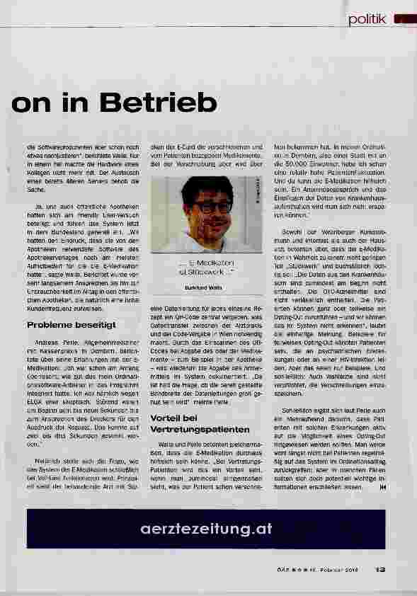 Vorschauseite 2: E-Medikation in Betrieb