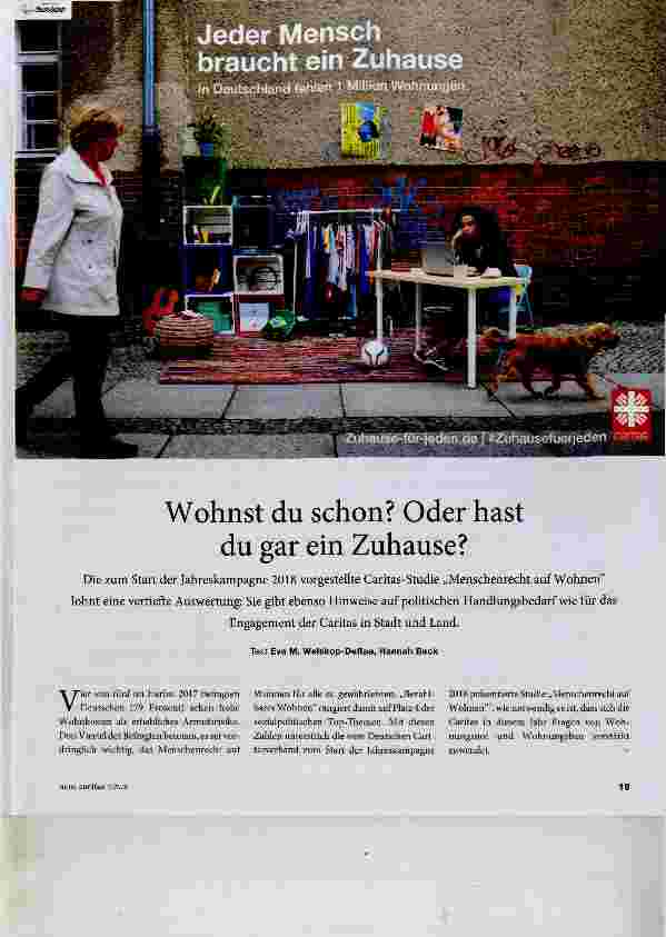 Vorschauseite 1: Wohnst du schon? Oder hast du gar ein Zuhause?