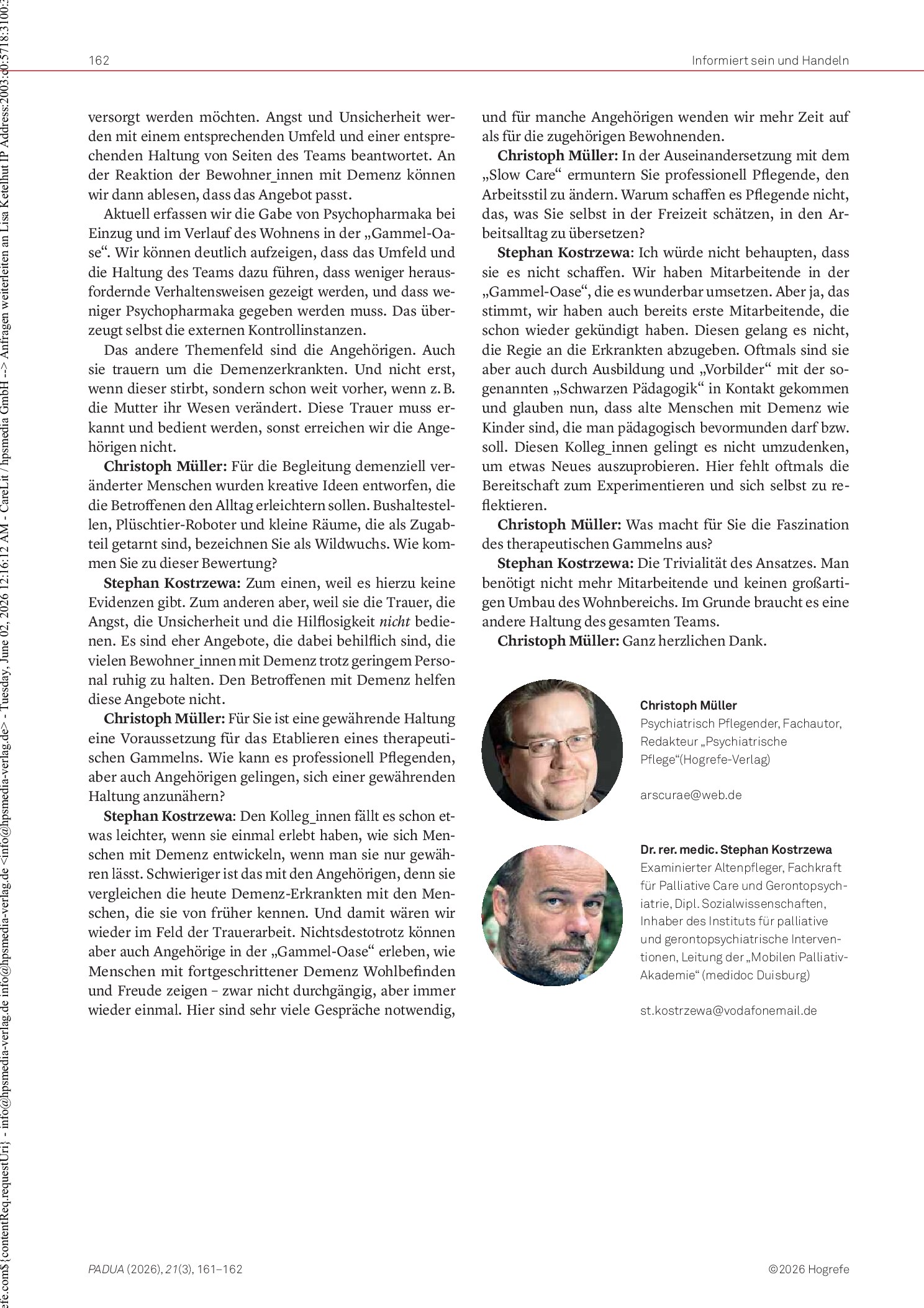 Vorschauseite 2: „Es braucht eine andere Haltung“