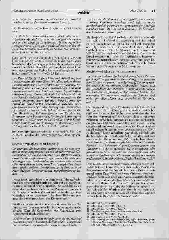 Vorschauseite 3: Status quo und Zukunftsaussichten für Lebensmittel für besondere medizinische Zwecke (Bilanzierte Diäten) Eine Bestandaufnahme