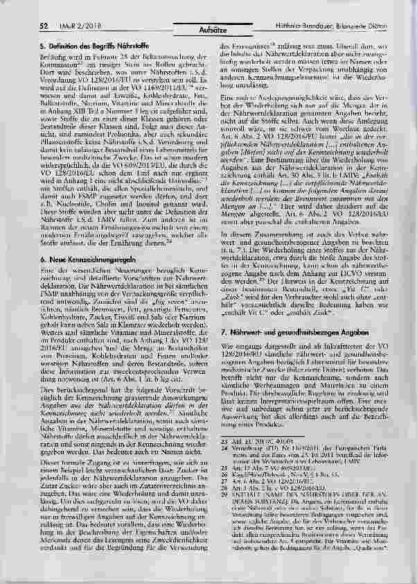 Vorschauseite 4: Status quo und Zukunftsaussichten für Lebensmittel für besondere medizinische Zwecke (Bilanzierte Diäten) Eine Bestandaufnahme