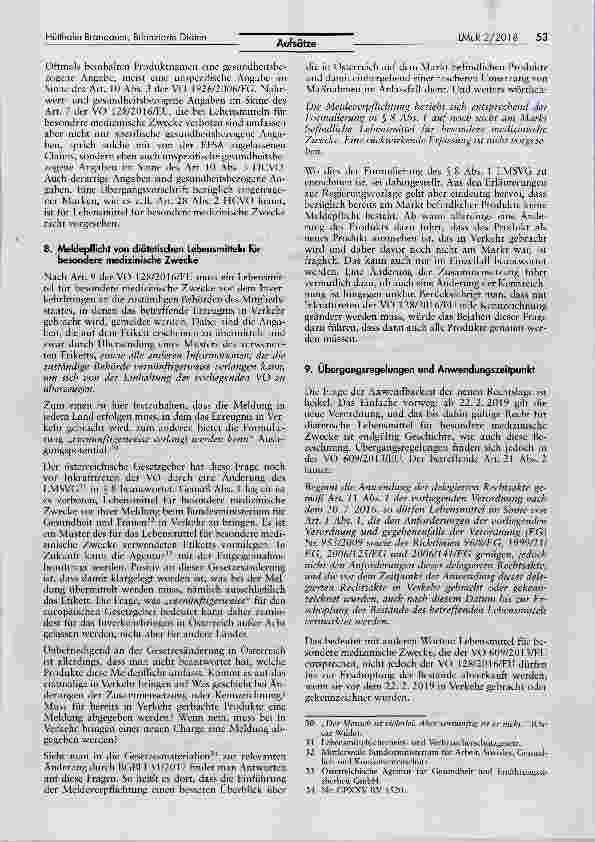 Vorschauseite 5: Status quo und Zukunftsaussichten für Lebensmittel für besondere medizinische Zwecke (Bilanzierte Diäten) Eine Bestandaufnahme