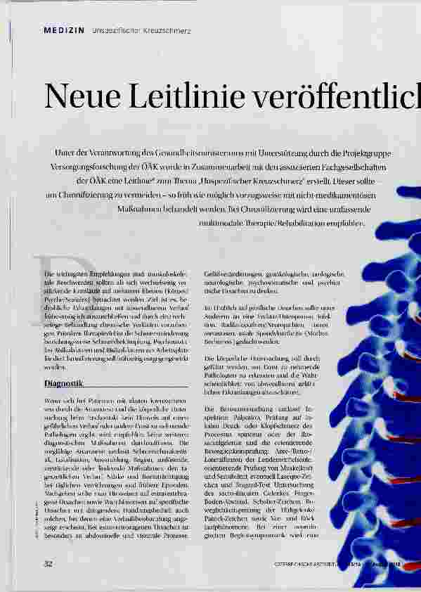 Vorschauseite 1: Neue Leitlinie veröffentlichen