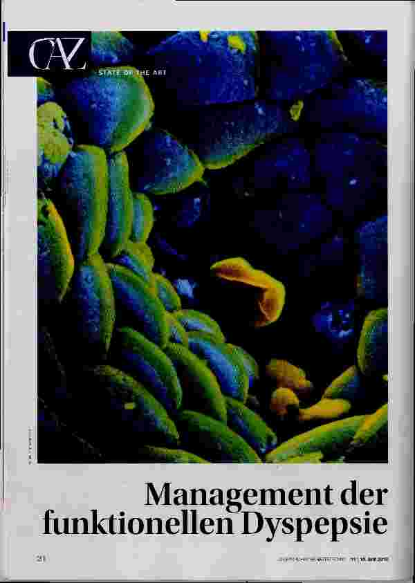 Vorschauseite 1: Management der funktionellen Dyspepsie