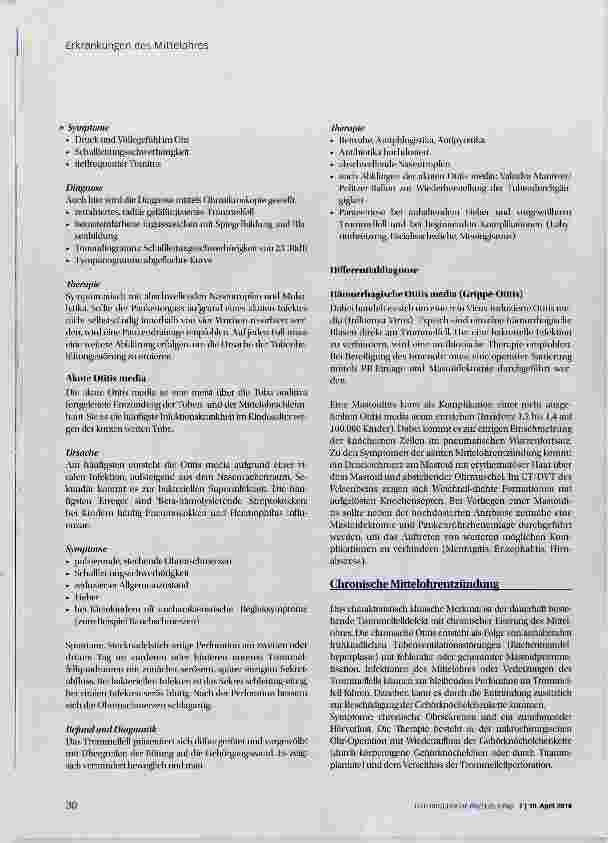 Vorschauseite 5: Erkrankungen des Mittelohres