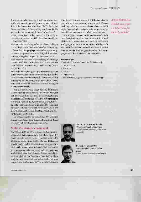 Vorschauseite 4: Christliche Patientenvorsorge auf dem Prüfstand