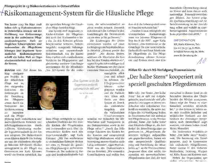 Vorschauseite 1: Risikomanagement-System für die Häusliche Pflege