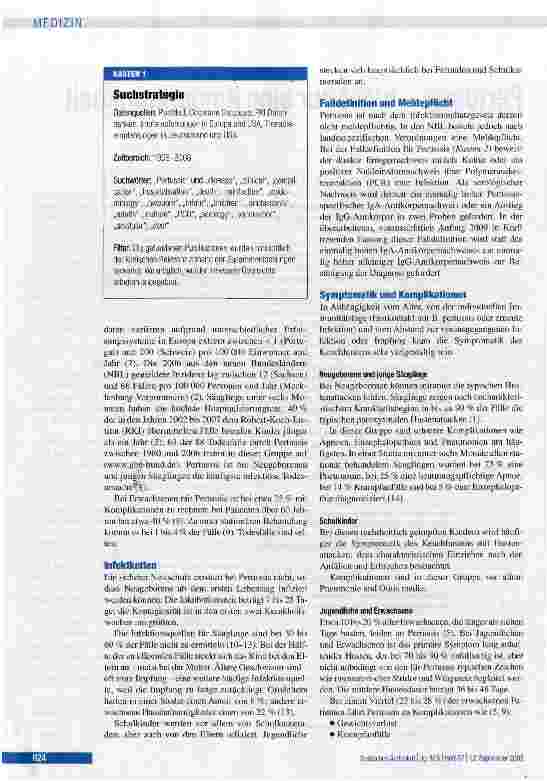 Vorschauseite 2: Pertussis - nicht nur eine Kinderkrankheit