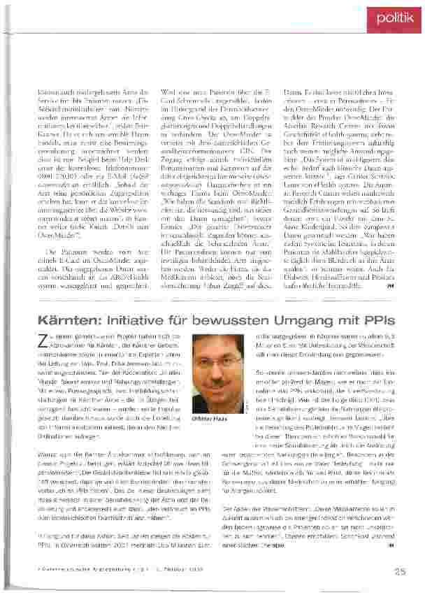 Vorschauseite 2: E-Health-Anwendung OsteoMinder erinnert an Infusion