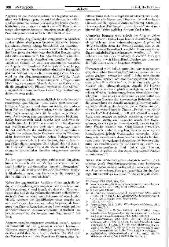 Vorschauseite 4: Health Claims in den Jahren 2008/2009 (Teil 2)
