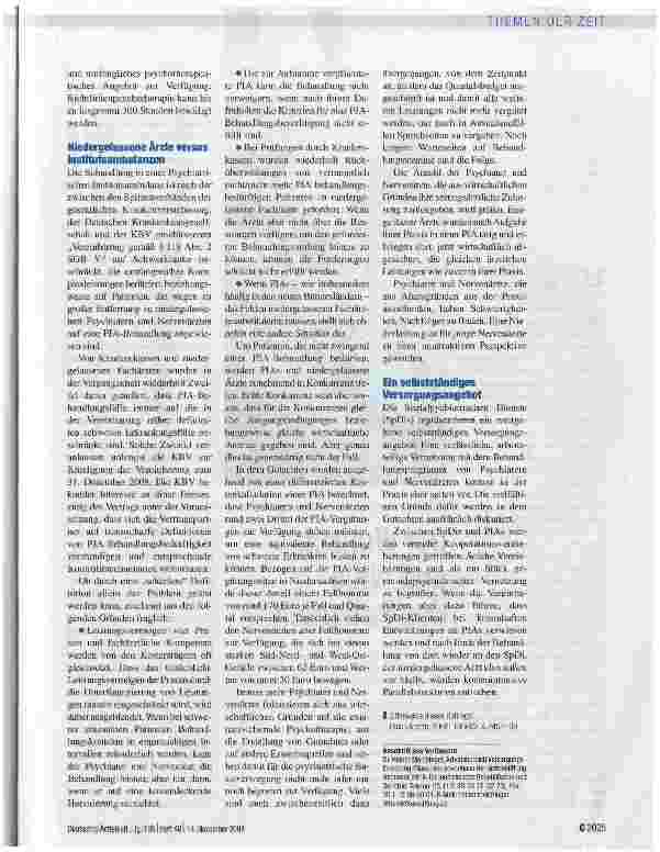 Vorschauseite 3: Umsteuerungen dringend geboten