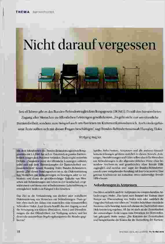 Vorschauseite 1: Nicht darauf vergessen