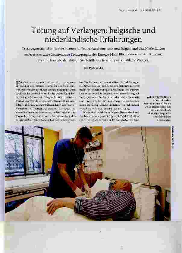 Vorschauseite 1: Tötung auf Verlangen: belgische und niederländische Erfahrungen