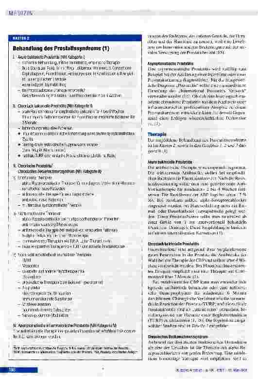 Vorschauseite 6: Prostatitis und männliches Beckenschmerzsyndrom