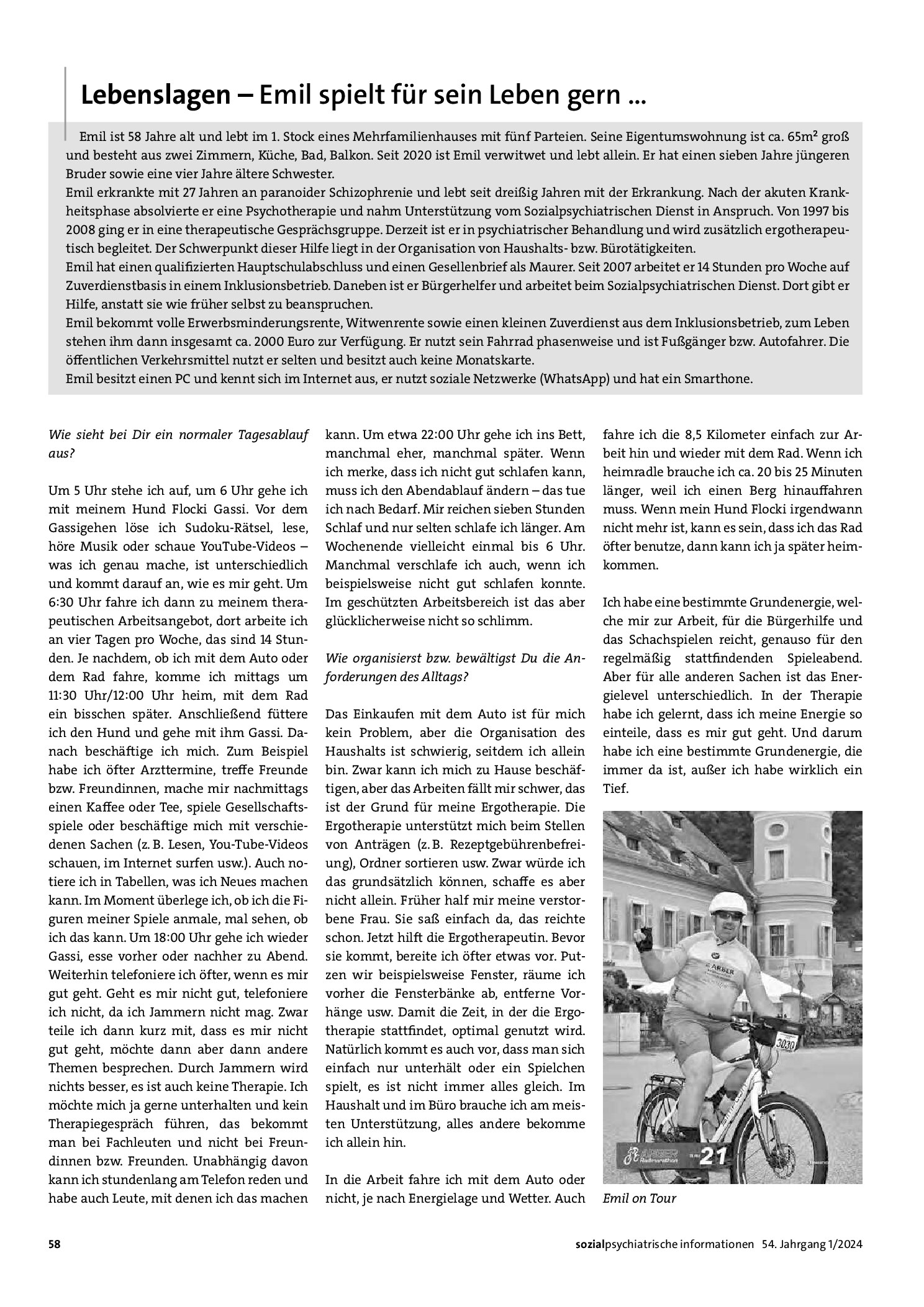 Vorschauseite 1: Lebenslagen – Emil spielt für sein Leben gern...