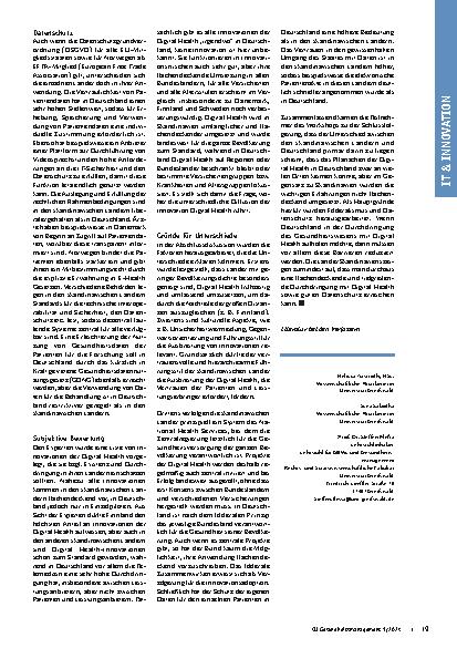 Vorschauseite 3: Können die Skandinavier Digital Health wirklich besser? Ergebnisse eines Workshops.