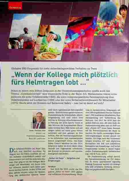 Vorschauseite 1: „Wenn der Kollege mich plötzlich fürs Helmtragen lobt. .. "