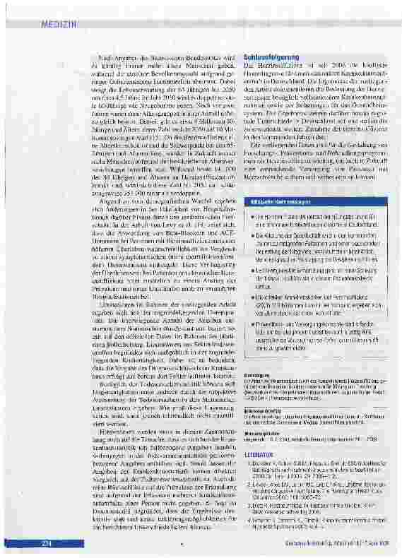 Vorschauseite 6: Herzinsuffizienz: Häufigster Grund für Krankenhausaufenthalte