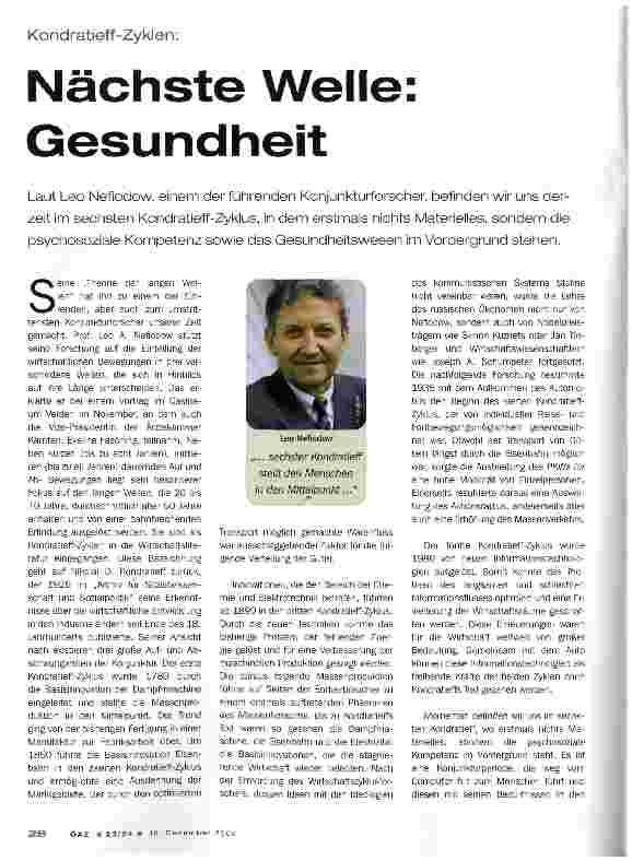Vorschauseite 1: Nächste Welle Gesundheit
