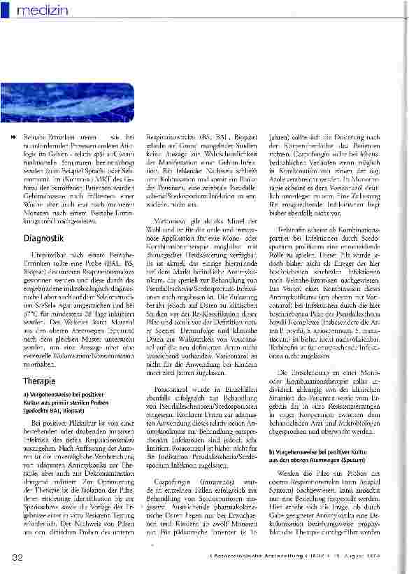 Vorschauseite 3: Gehirninfektion nach Beinahe-Ertrinken