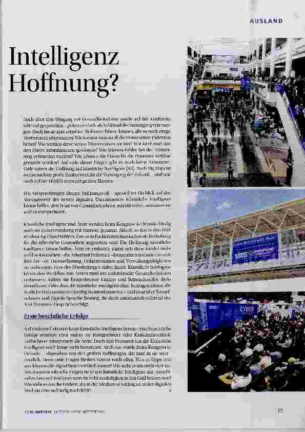 Vorschauseite 2: Künstliche Intelligenz als neue Hoffnung?