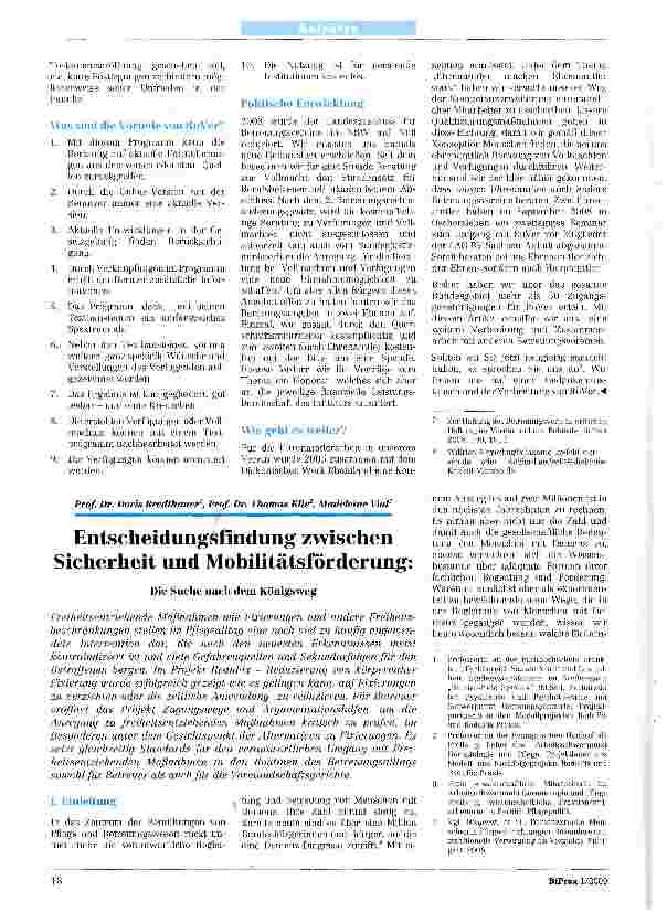 Vorschauseite 2: Vorsorgen - aber wie? Ohnmacht ohne Vollmacht - die Arbeit mit RuVer