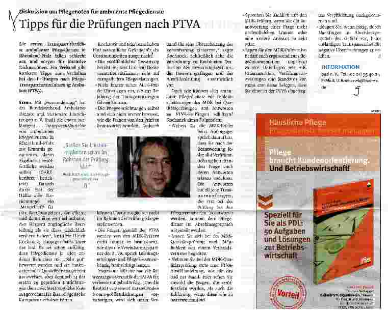 Vorschauseite 1: Tipps für die Prüfungen nach PTVA