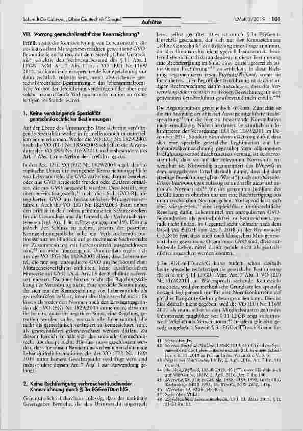 Vorschauseite 5: Ohne Gentechnik-Siegel als Irreführung des Verbrauchers