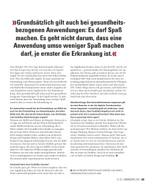 Vorschauseite 4: " Wer Medizin studiert, hört nichts von Design Thinking "