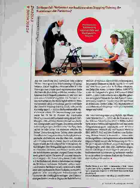 Vorschauseite 1: Schlaganfall: Sind virtuelle Realität und Computerspiele für die Rehabilitation der oberen Extremität geeignet?