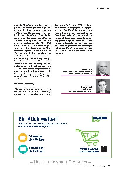 Vorschauseite 4: Juristische Risiken beachten