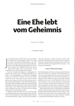Vorschauseite 1: Eine Ehe lebt vom Geheimnis